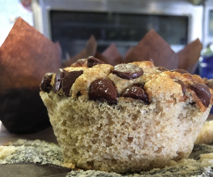 Chocolate Magical Muffin up close... you never miss the flour.