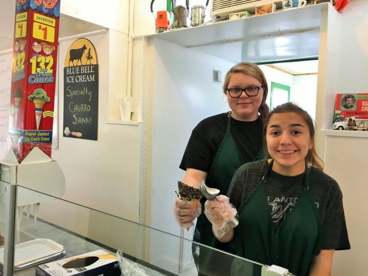 Kendra Miller and Abby Naegle are ready to serve you.