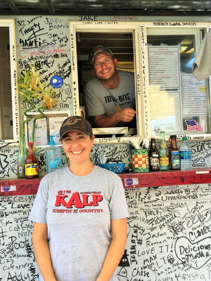 Katrina and Aaron Thomas - geologists and food truck owners.