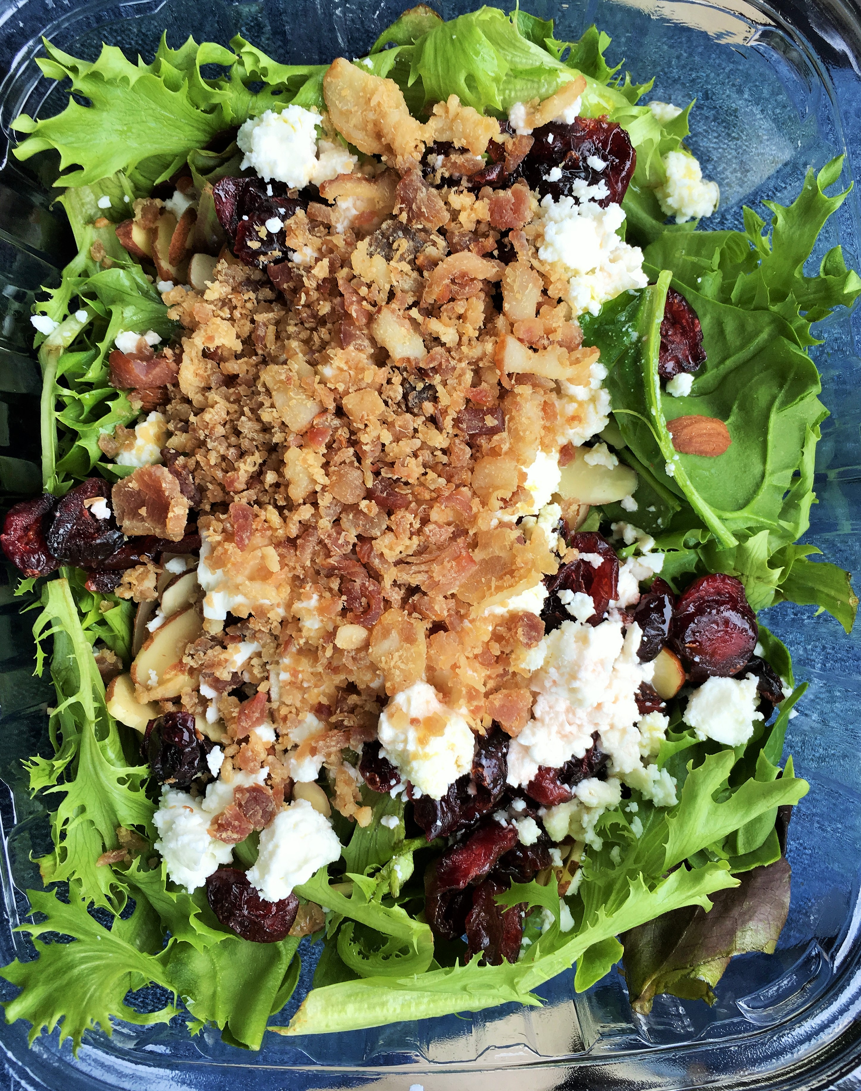 Cranberry Almond Salad was delicious.