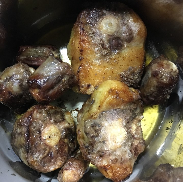 Roasted ox tails