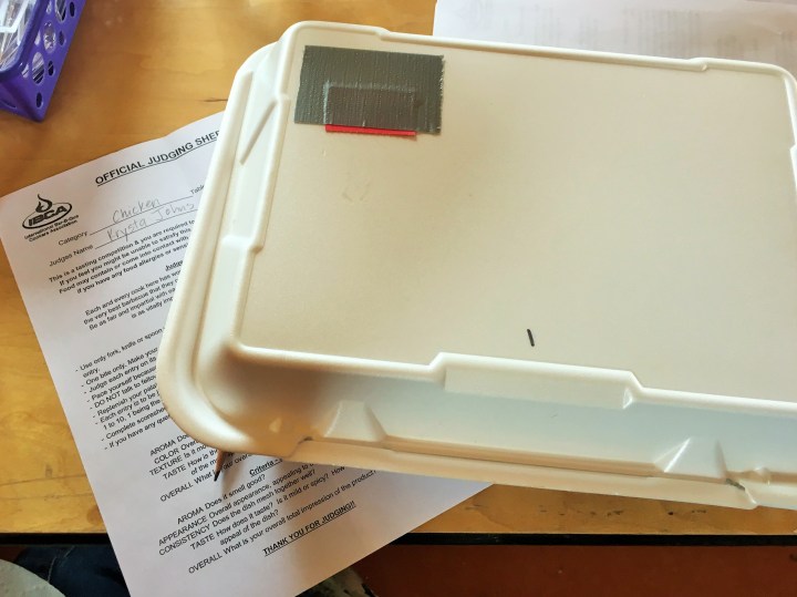 The closest thing to a food shot I could get at the Judge's Table.