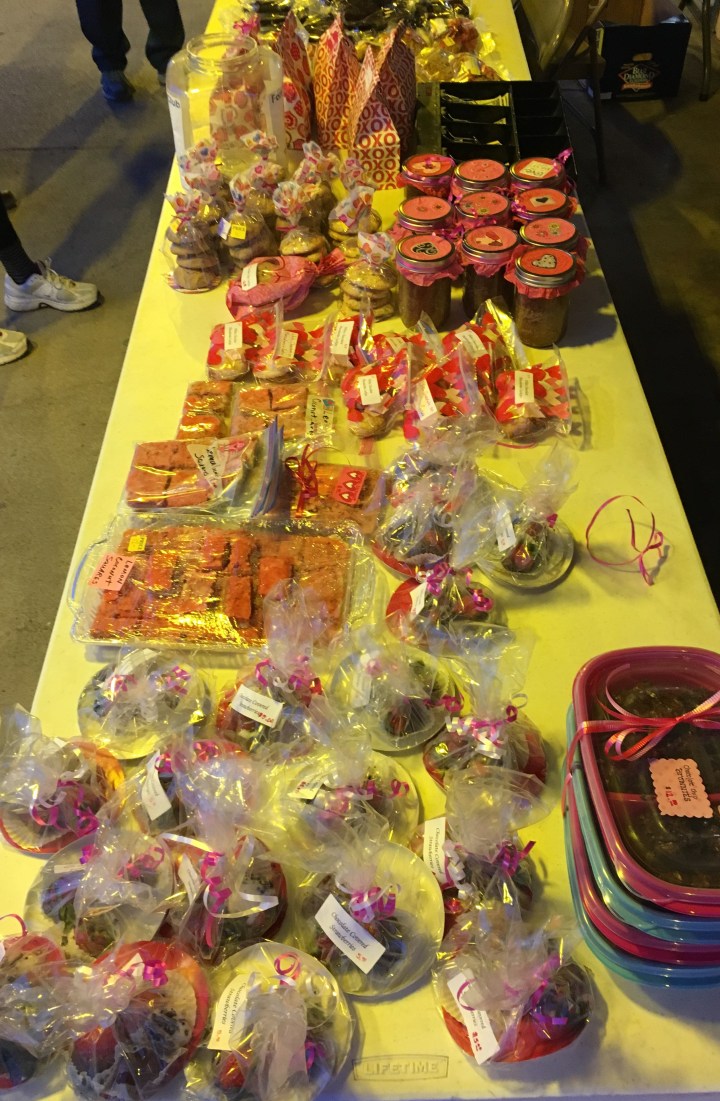 A successful bake sale has a theme, variety and easy to read labels.