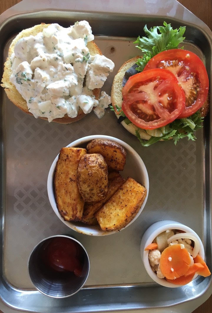 Lemon Thyme Chicken Salad and the sides... so delicious.