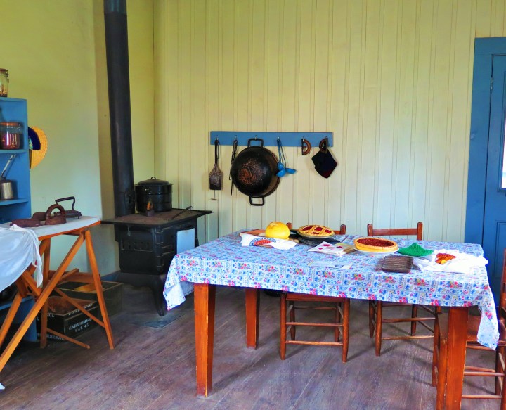 A fully-working restored kitchen at the Fort Davis National Historic Site.