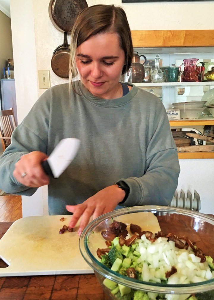 My daughter Lainey, the Chopper Extraordinaire.